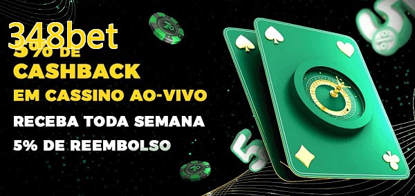 Promoções do cassino ao Vivo 348bet